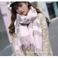 winter warm custom cashmere pashmina check scarf